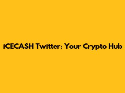 iCECA$H Twitter: Your Crypto Hub