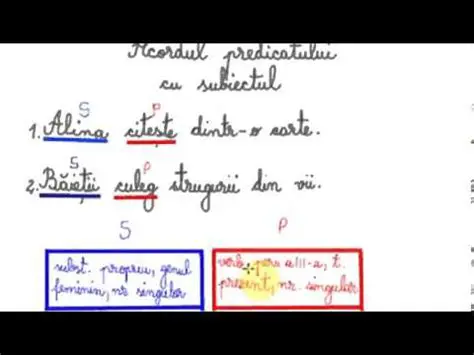 Acordarea predicatului cu subiectul