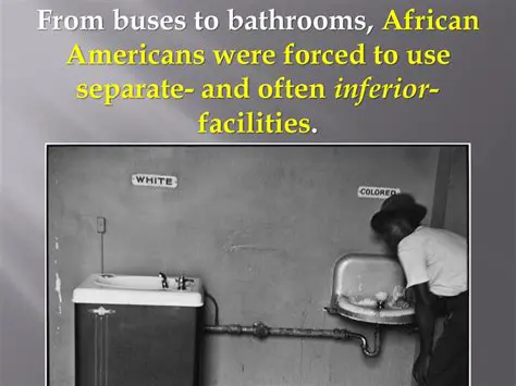 African Americans were often forced to use separate and inferior public transportation facilities
