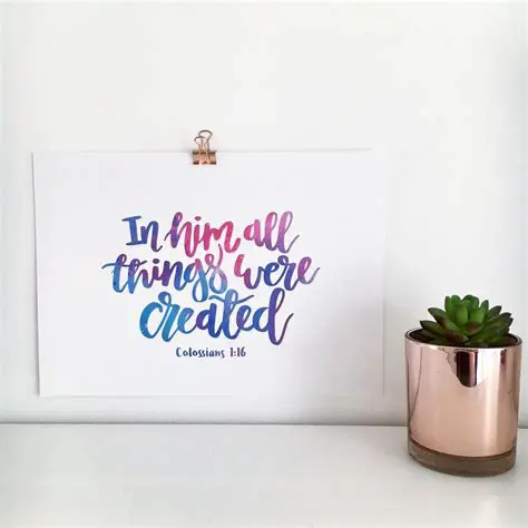 All Things Were Created in Him