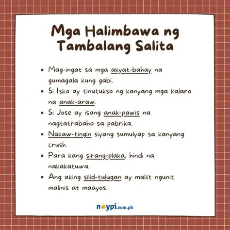 Ang Mga Salita sa Katutubong Istorya