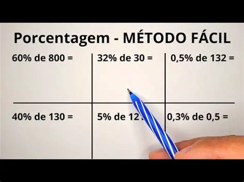 Aplicando a regra de porcentagem