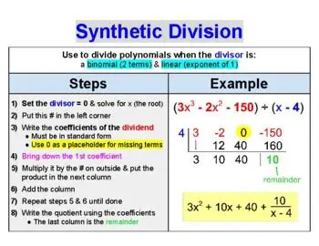 Applying Synthetic Division to Our Problem