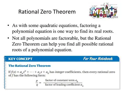 Applying the Rational Zero Theorem to the Given Equation