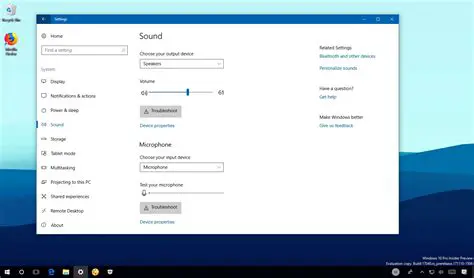 Audio channel and quality settings