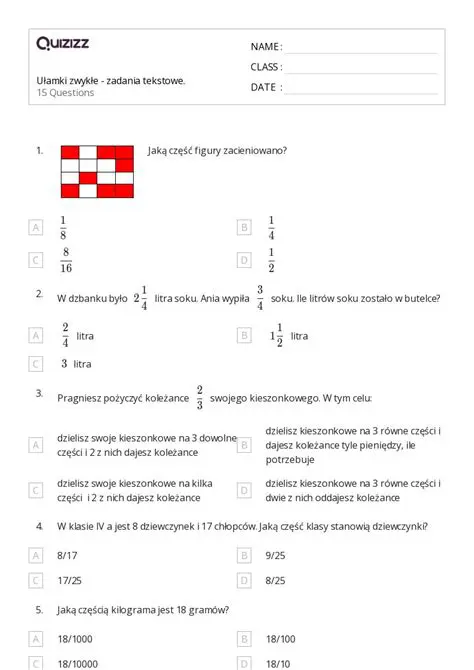 Cele zadania matematycznego
