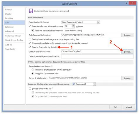 Check the default save location
