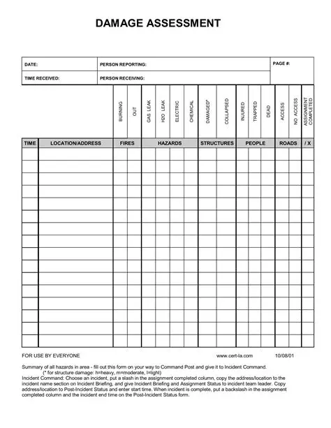 Conduct a Damage Assessment