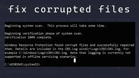 Corrupted or missing files