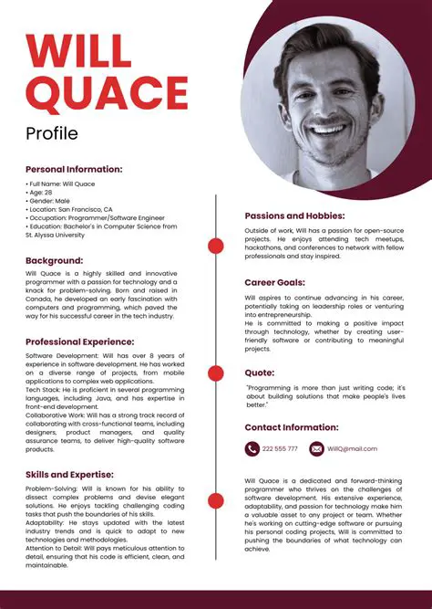 Creating a Personal Profile