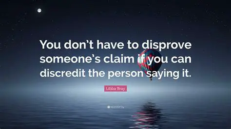 Discrediting the competitor