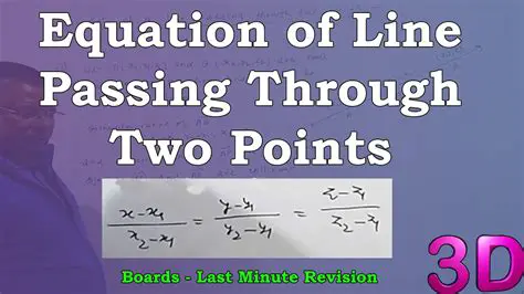 Draw a line through the two points