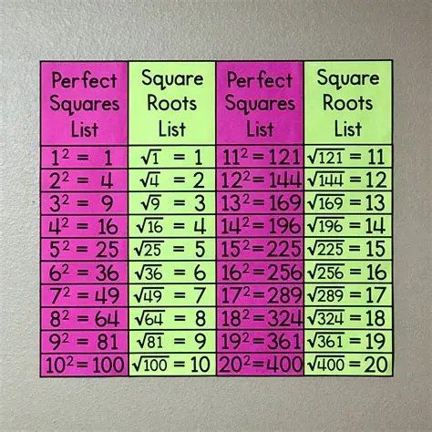 Evaluating Variables in the Form of Square Roots