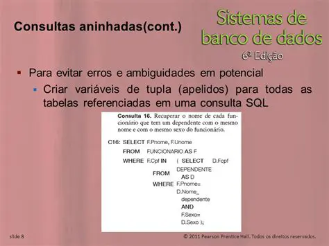 Evitar erros e ambiguidades