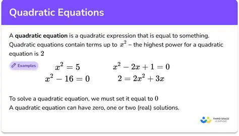 Expressing the Equation in Quadratic Form