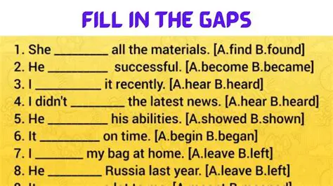 Filling in the Gaps with Adjectives