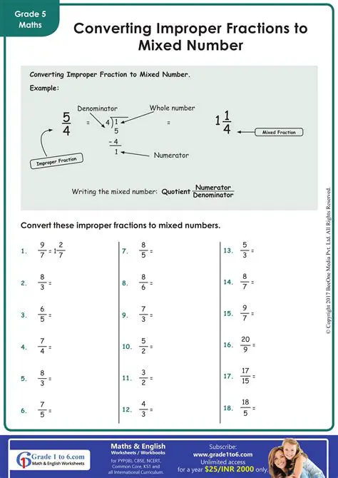 Forgetting to convert the mixed number to an improper fraction