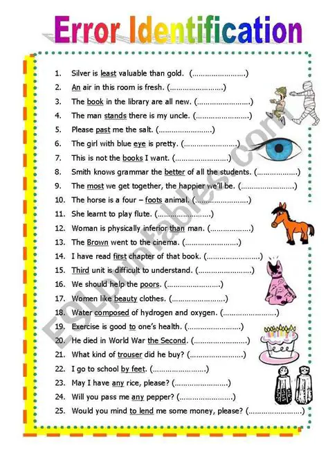 Identifying the Grammatical Error
