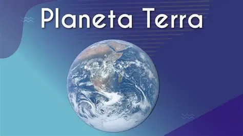Imagem de um poema que descreve a Terra como um planeta azul