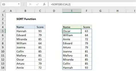 Implementing the Sort Function