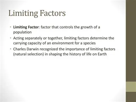 Importance of Limiting Factors
