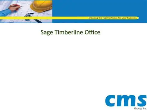 Key Features of Sage Timberline Office