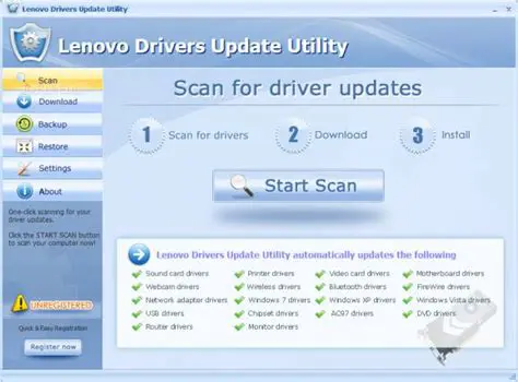 Key Features of the Lenovo Drivers Update Utility