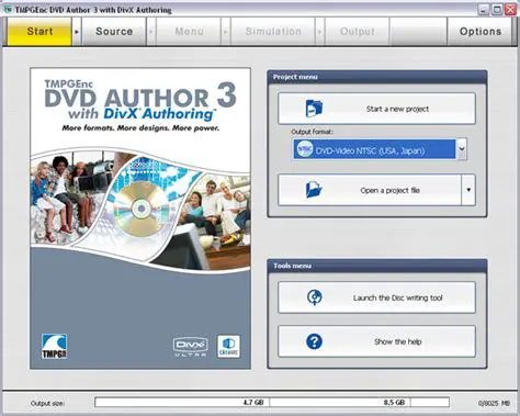 Key Features of TMPGEnc DVD Author with DivX Authoring