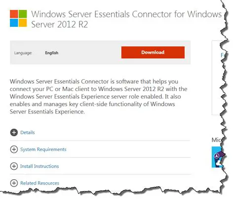 Key Features of Windows Server Essentials Connector