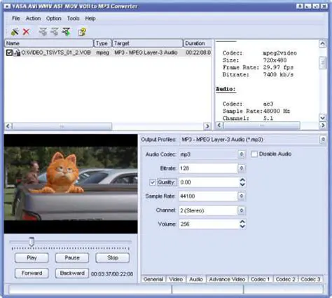 Key Features of YASA MOV to MPEG WMV AVI Converter