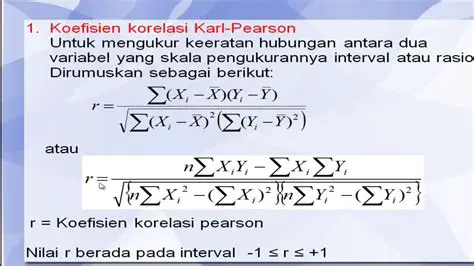 Koefisien Korelasi Pearson