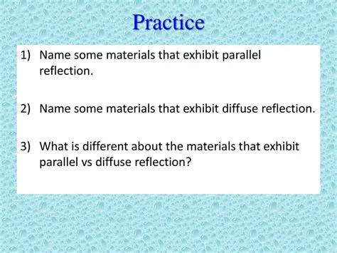 Materials that Exhibit Reflection