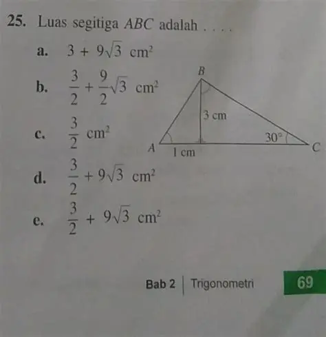 Menghitung Luas Segitiga ABC