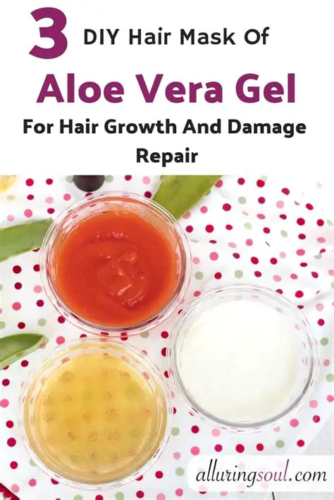 Mixing of aloe vera gel with coconut oil and castor oil