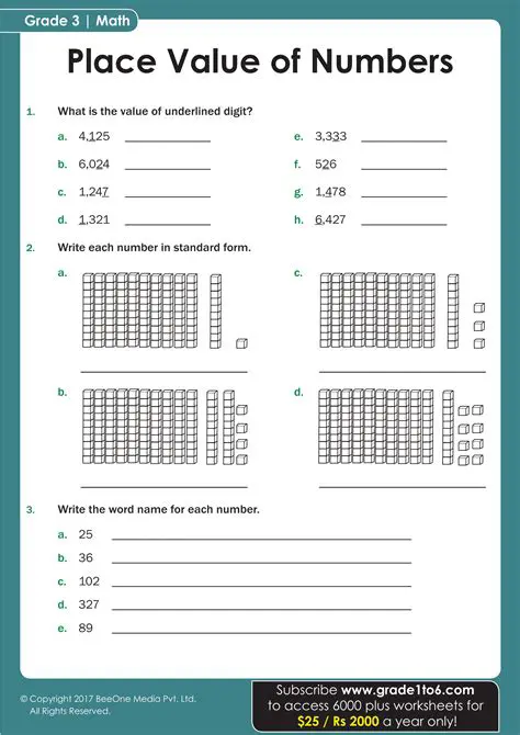 Not breaking down the number into its individual place values