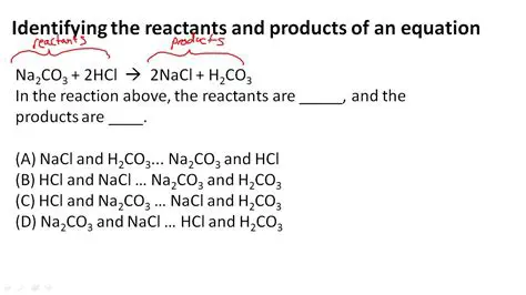 Number of reactants and products