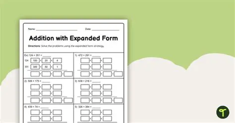 Performing Addition Using Expanded Notation