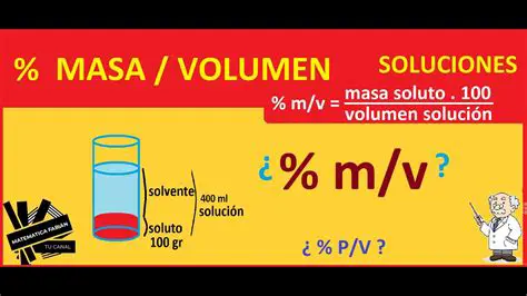 Preguntas y Respuestas sobre el Porcentaje en Masa o Volumen