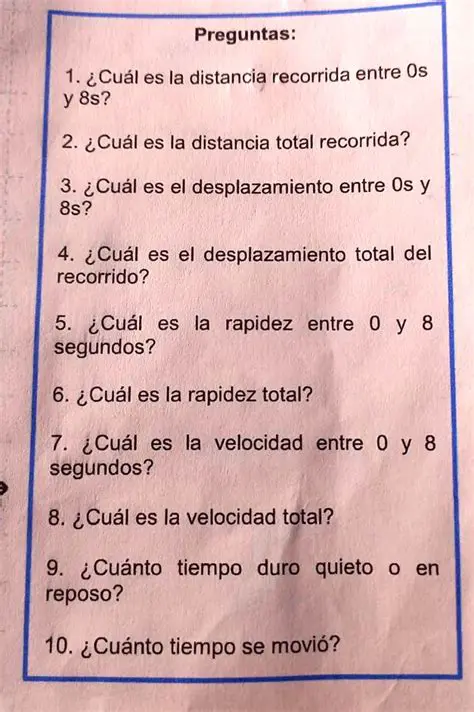 Preguntas y respuestas sobre la distancia total recorrida de un ciclista