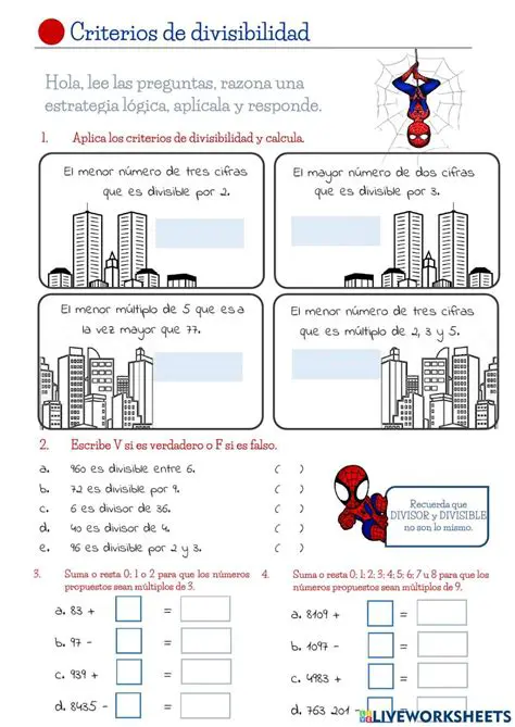 Preguntas y respuestas sobre la divisibilidad