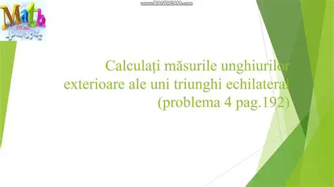 Proprietatea unghiurilor exterioare