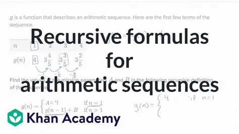 Recursive Formula for an Arithmetic Sequence