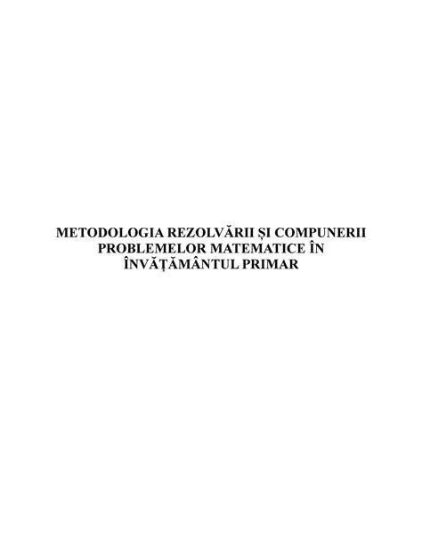 Reprezentarea problemelor matematice