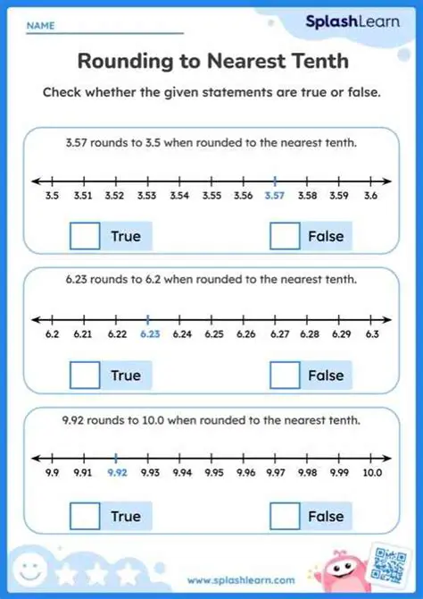 Rounding the Answer to the Nearest Tenth