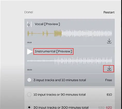 Save the Instrumental Track