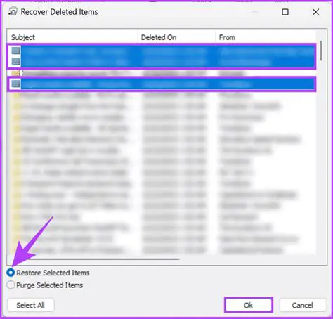 Scans deleted Items folder