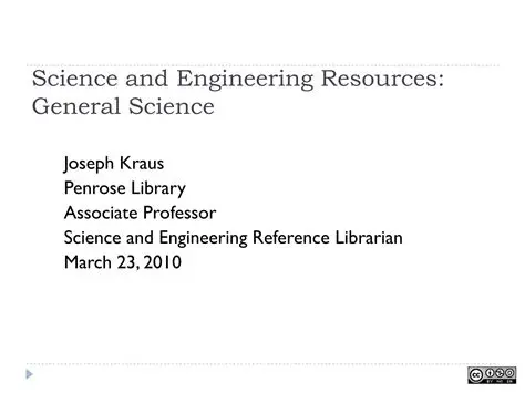 Science and engineering resources