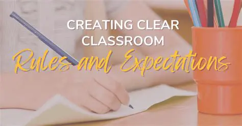 Setting clear rules and expectations