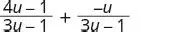 Simplify the second fraction