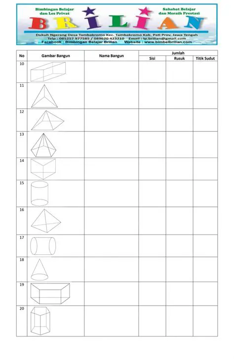 Soal Matematika Bangun Ruang